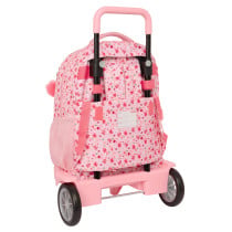Mochila Grande Con Ruedas Compact Evolution Extraible Vmb "In Bloom"33 x 45 x 22 cm.
