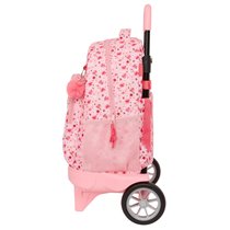 Mochila Grande Con Ruedas Compact Evolution Extraible Vmb "In Bloom"33 x 45 x 22 cm.