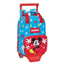Mochila Con Carro 805 Mickey Mouse "Fantastic"20 x 28 x 8 cm.