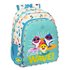 Mochila Infantil Con Musica Adaptable A Carro Baby Shark "Surfing"27 x 33 x 10 cm.