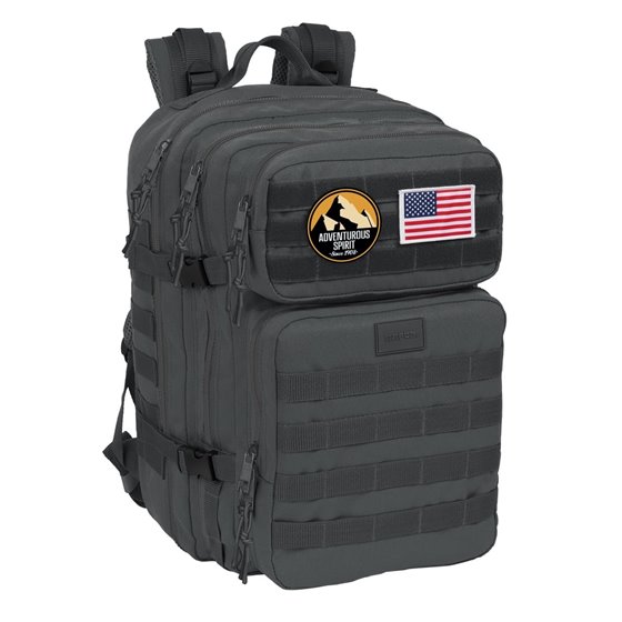 Mochila Militar Portatil 15,6'' Safta Basic "Gris"30 x 48 x 23 cm.