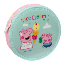 Plumier Redondo 18 Piezas Peppa Pig "Ice Cream"21 x 3,5 cm.
