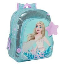 Mochila Junior Adaptable A Carro Frozen Ii "Hello Spring"32 x 38 x 12 cm.