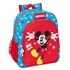 Mochila Junior Adaptable A Carro Mickey Mouse "Fantastic"32 x 38 x 12 cm.