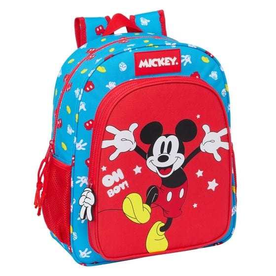Mochila Junior Adaptable A Carro Mickey Mouse "Fantastic"32 x 38 x 12 cm.