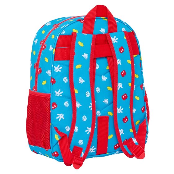 Mochila Junior Adaptable A Carro Mickey Mouse "Fantastic"32 x 38 x 12 cm.