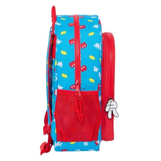 Mochila Junior Adaptable A Carro Mickey Mouse "Fantastic"32 x 38 x 12 cm.