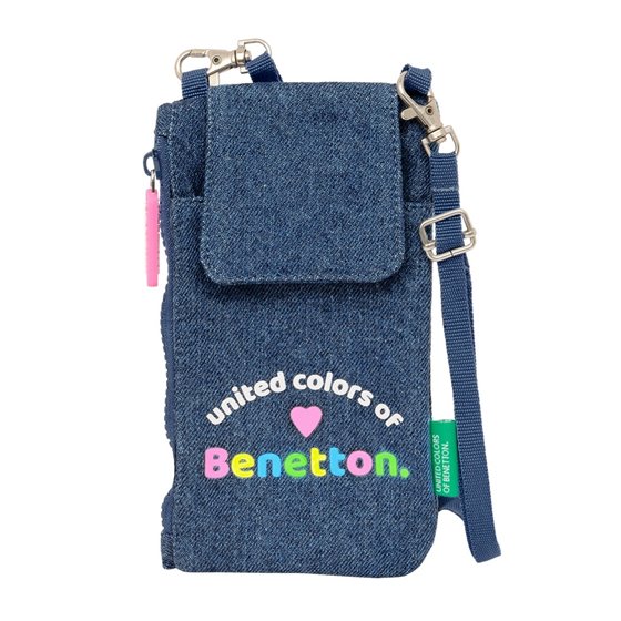 Monedero Portamovil Benetton "Denim"10 x 19 cm.