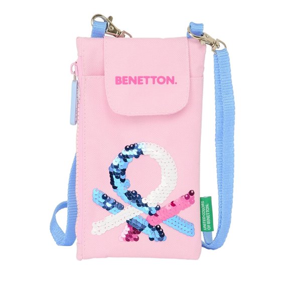 Monedero Portamovil Benetton "Pink"10 x 19 cm.
