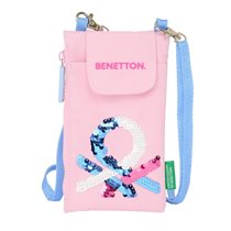 Monedero Portamovil Benetton "Pink"10 x 19 cm.