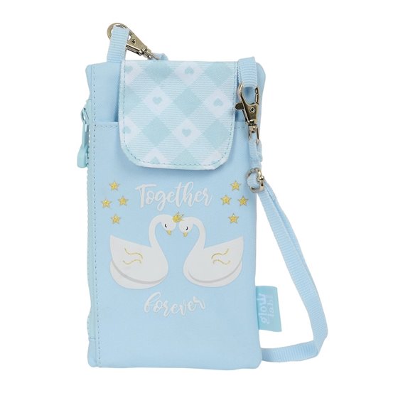 Monedero Portamovil Glowlab "Cisnes"10 x 19 cm.