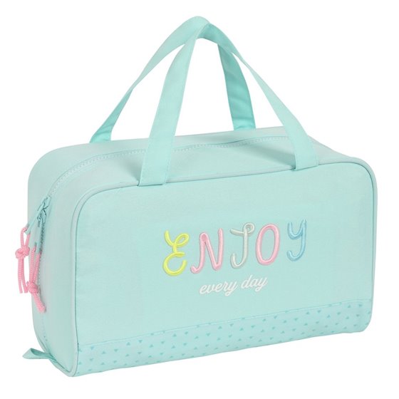 Neceser Rectangular Reciclado Blackfit8 "Enjoy"31 x 14 x 19 cm.