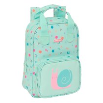 Mochila Infantil Con Asas Facil Limpieza Safta Preescolar "Caracol"20 x 28 x 8 cm.