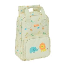 Mochila Infantil Con Asas Facil Limpieza Safta Preescolar "Selva"20 x 28 x 8 cm.