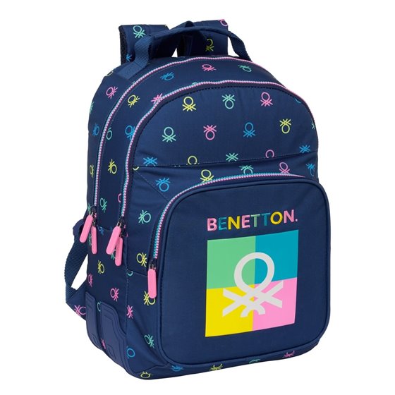 Mochila Doble Adaptable A Carro Benetton "Cool"32 x 42 x 15 cm.
