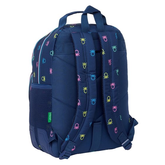 Mochila Doble Adaptable A Carro Benetton "Cool"32 x 42 x 15 cm.