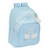 Mochila Doble Adaptable A Carro Glowlab "Cisnes"32 x 42 x 15 cm.