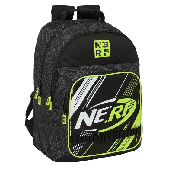 Mochila Doble Adaptable A Carro Nerf "Get Ready"32 x 42 x 15 cm.