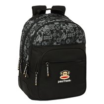 Mochila Doble Adaptable A Carro Paul Frank "Join The Fun"32 x 42 x 15 cm.