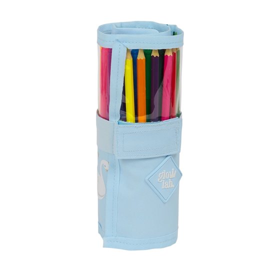 Plumier Enrollable 27 Piezas Glowlab "Cisnes"7 x 20 x 7 cm.
