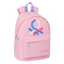 Mochila Para Portatil 14,1" Benetton "Pink"31 x 41 x 16 cm.