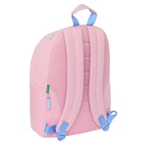Mochila Para Portatil 14,1" Benetton "Pink"31 x 41 x 16 cm.