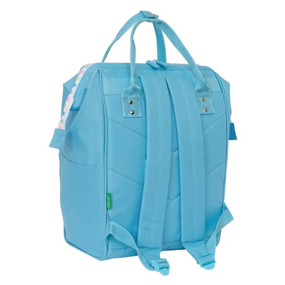 Mochila Con Asas Para Portatil 13" Benetton "Spring"27 x 40 x 19 cm.