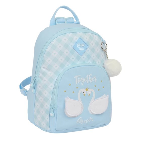 Mini Mochila Glowlab "Cisnes"25 x 30 x 13 cm.
