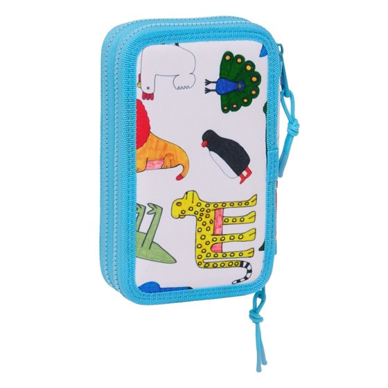Plumier Doble Pequeño 28 Piezas Algo De Jaime12,5 x 19,5 x 4 cm.