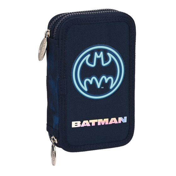 Plumier Doble Pequeño 28 Piezas Batman "Legendary"12,5 x 19,5 x 4 cm.