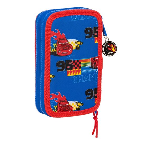 Plumier Doble Pequeño 28 Piezas Cars "Race Ready"12,5 x 19,5 x 4 cm.