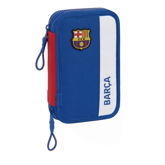 Plumier Doble Pequeño 28 Piezas F.C.Barcelona 2ª Equipacion12,5 x 19,5 x 4 cm.