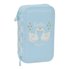 Plumier Doble Pequeño 28 Piezas Glowlab "Cisnes"12,5 x 19,5 x 4 cm.