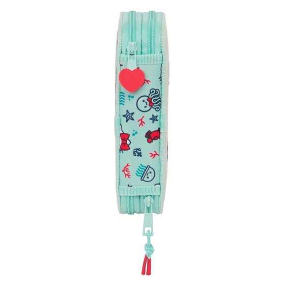 Plumier Doble Pequeño 28 Piezas Hello Kitty "Sea Lovers"12,5 x 19,5 x 4 cm.