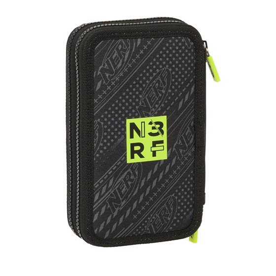 Plumier Doble Pequeño 28 Piezas Nerf "Get Ready"12,5 x 19,5 x 4 cm.