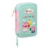 Plumier Doble Pequeño 28 Piezas Peppa Pig "Ice Cream"12,5 x 19,5 x 4 cm.