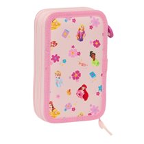 Plumier Doble Pequeño 28 Piezas Princesas Disney "Summer Adventures"12,5 x 19,5 x 4 cm.