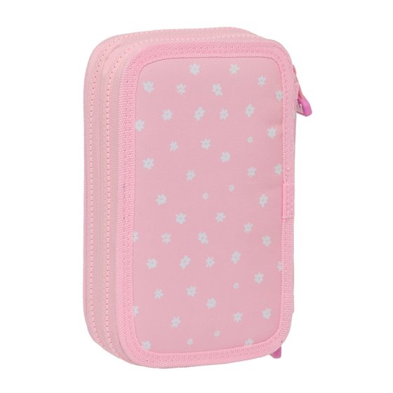 Plumier Doble Pequeño 28 Piezas Reciclado Glowlab Kids "Sweet Home"12,5 x 19,5 x 4 cm.