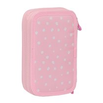 Plumier Doble Pequeño 28 Piezas Reciclado Glowlab Kids "Sweet Home"12,5 x 19,5 x 4 cm.