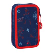 Plumier Doble Pequeño 28 Piezas Spider-Man "Neon"12,5 x 19,5 x 4 cm.