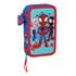 Plumier Doble Pequeño 28 Piezas Spidey12,5 x 19,5 x 4 cm.