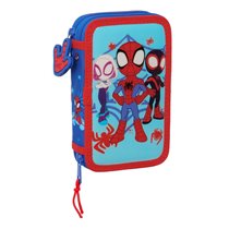 Plumier Doble Pequeño 28 Piezas Spidey12,5 x 19,5 x 4 cm.
