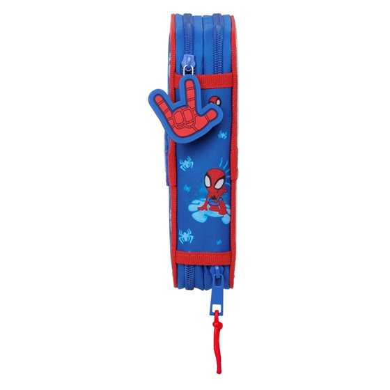 Plumier Doble Pequeño 28 Piezas Spidey12,5 x 19,5 x 4 cm.