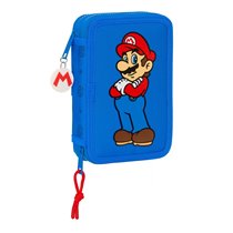 Plumier Doble Pequeño 28 Piezas Super Mario "Play"12,5 x 19,5 x 4 cm.