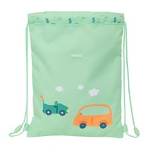 Saco Plano Junior Facil Limpieza Safta Preescolar "Coches"26 x 34 cm.