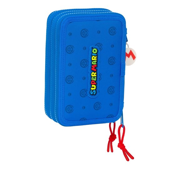 Plumier Triple 36 Piezas Super Mario "Play"12,5 x 19,5 x 5,5 cm.