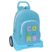 Mochila Con Carro Evolution Benetton "Spring"30 x 46 x 14 cm.