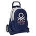 Mochila Con Carro Evolution Benetton "Varsity"32 x 44 x 16 cm.