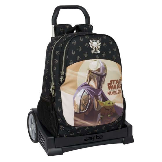 Mochila Con Carro Evolution The Mandalorian "This Is The Way"32 x 44 x 16 cm.