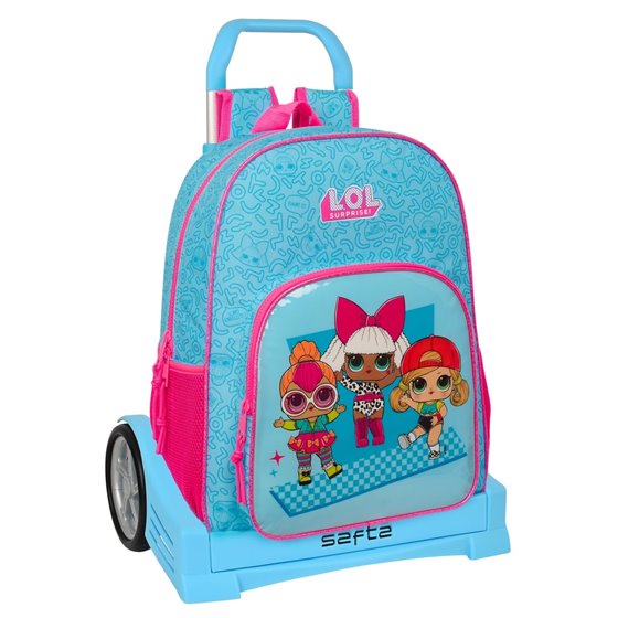 Mochila Mochila Con Carro Evolution Lol Surprise! "Divas"33 x 42 x 14 cm.